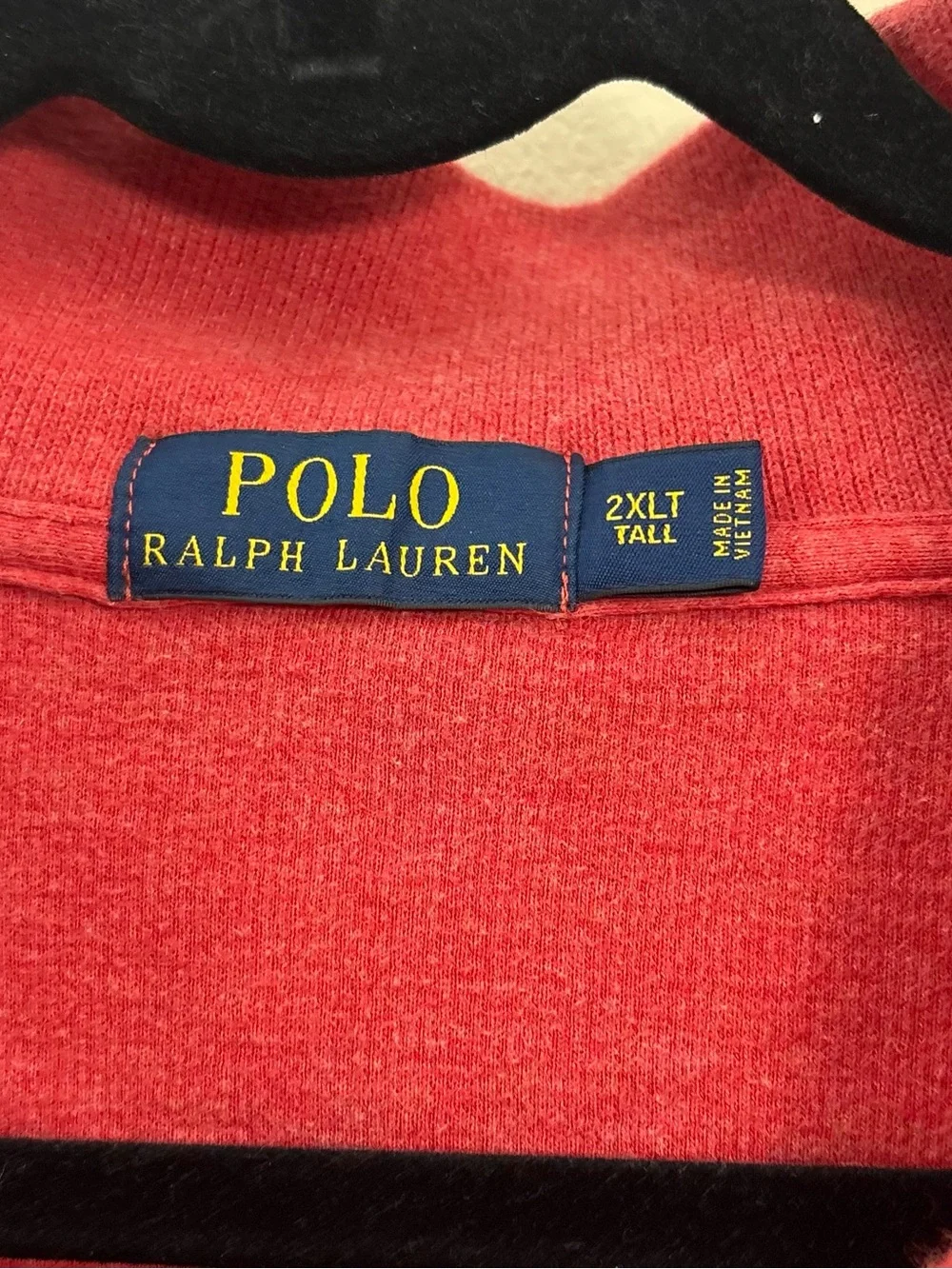Polo Ralph Lauren quarter-zip pullover sweater womens 2XLT red preppy